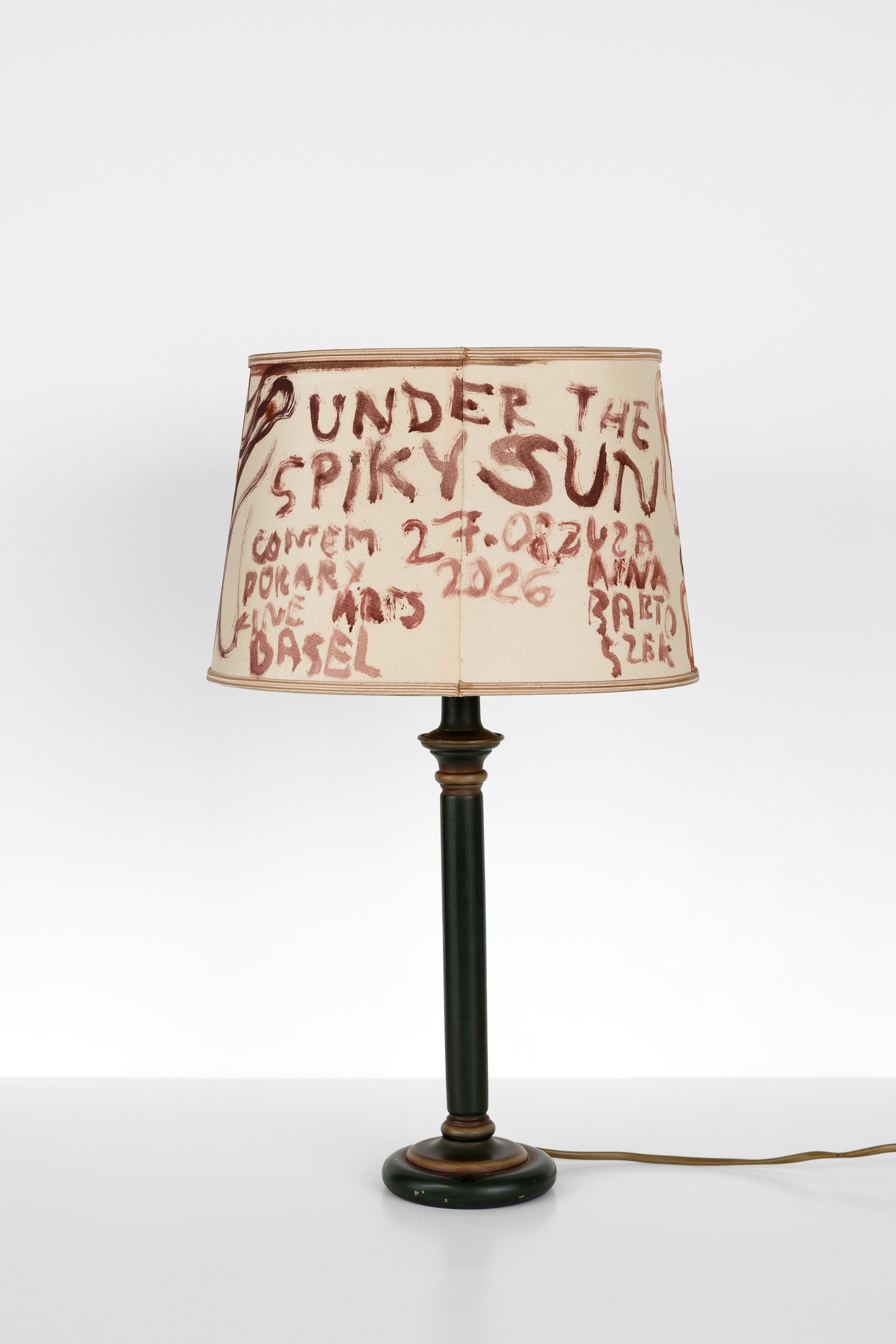 &ldquo;lamp with painted lampshade&rdquo; - Zuzanna Bartoszek 