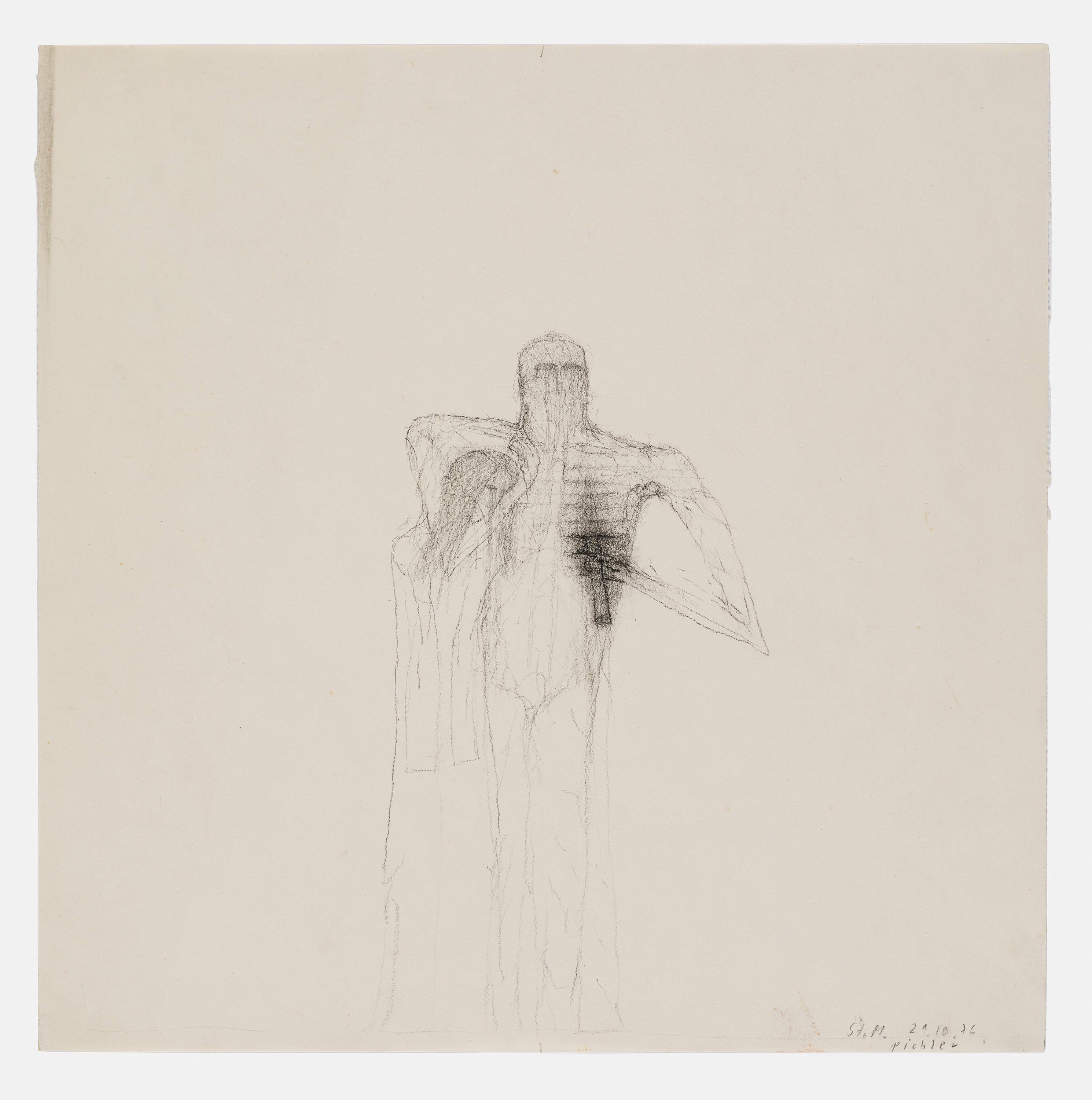 “St. M. 29.10.1976” - Walter Pichler 